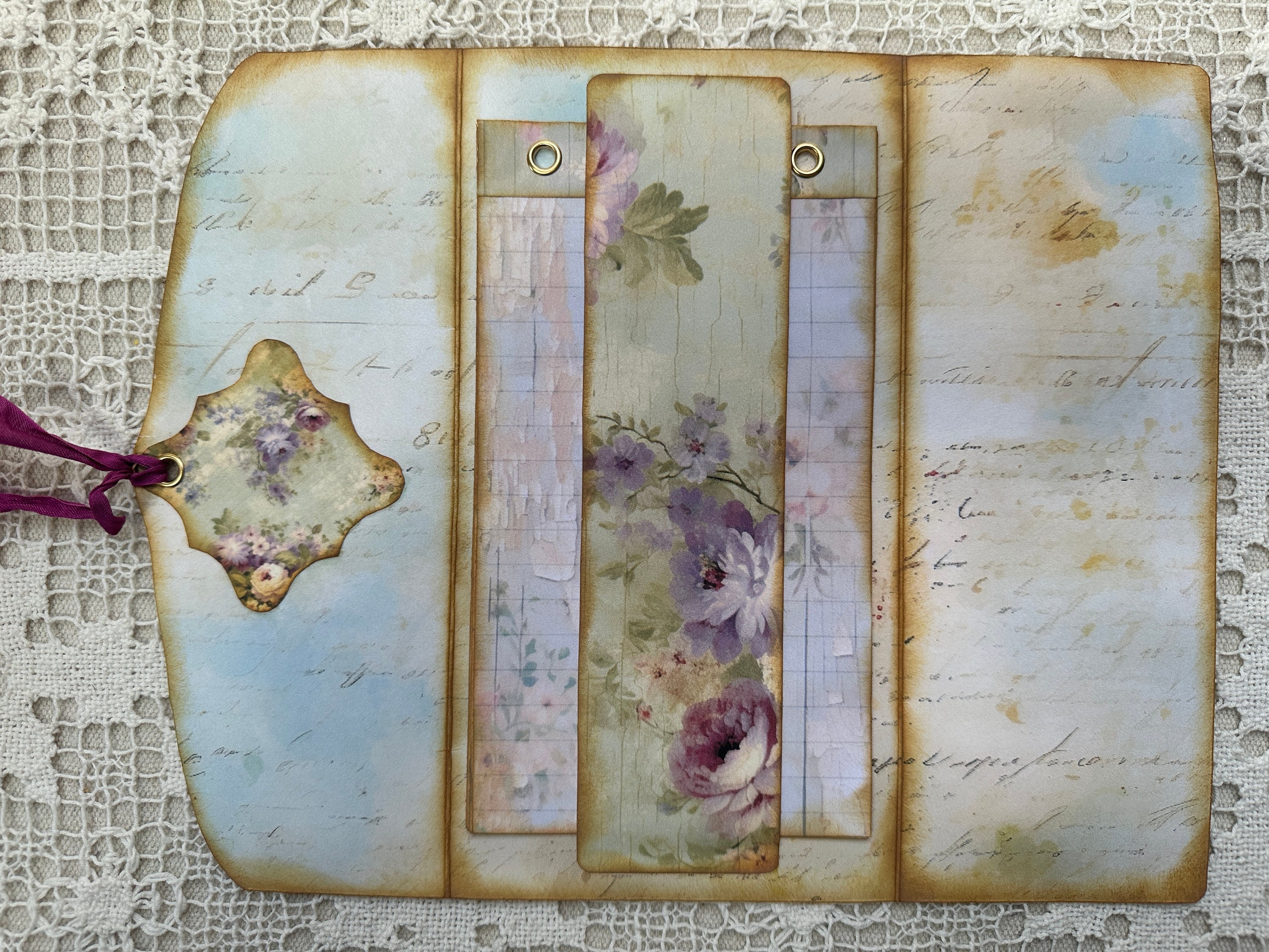 Printable Mini Junk Journal Folio Kit: Ephemera Insert (digital ...