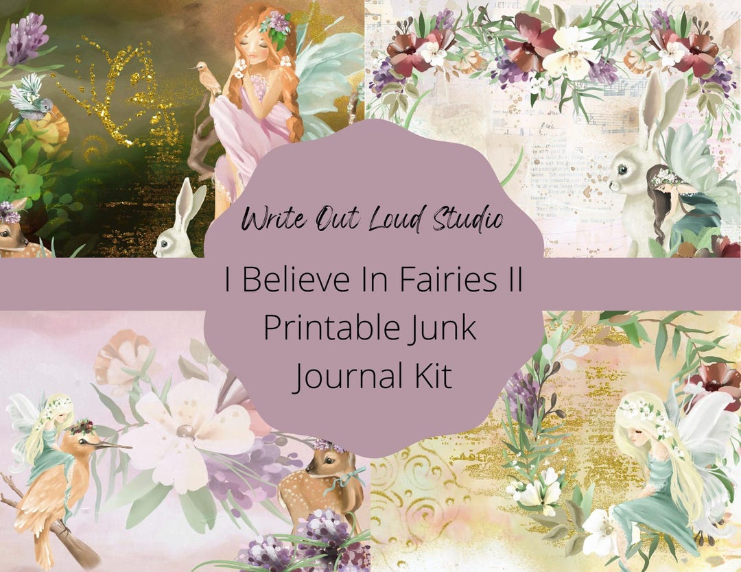 Fairy Junk Journal Kit: 25 Page Printable Ephemera (digital Download ...