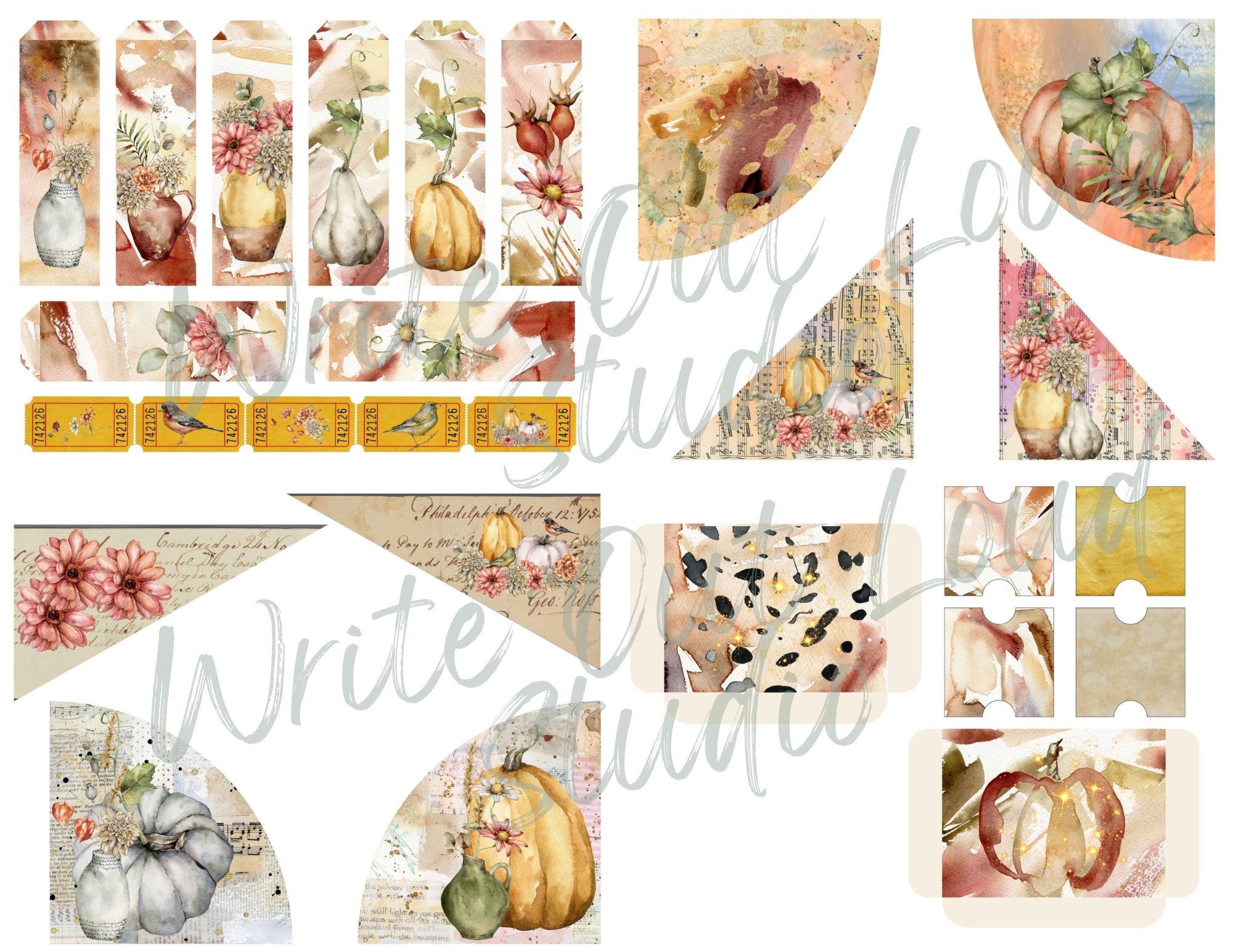 Autumn Junk Journal Printable Kit: Autumn's Glory (digital Download) - Etsy
