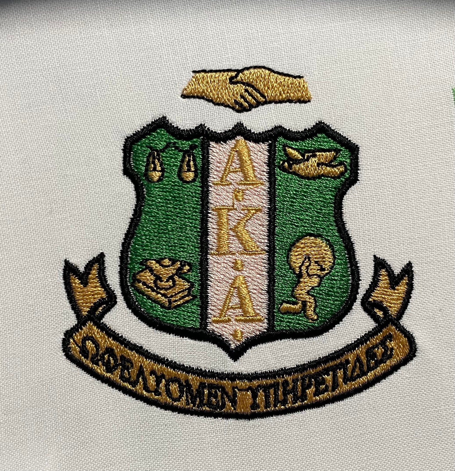 AKA Shield Embroidery Applique Design File AKA 1908 Alpha Etsy