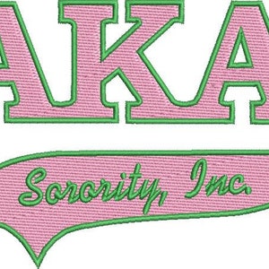AKA Sorority Alpha Kappa Alpha embroidery design file 4 sizes
