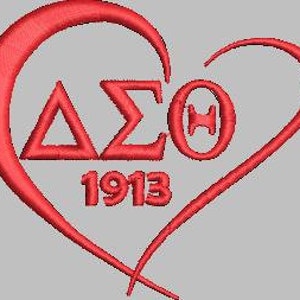 Delta Sigma Theta embroidery design file