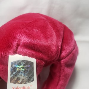 EXTREMELY RARE Collectors Item Valentina Magenta Beanie Baby with ERRORS image 2