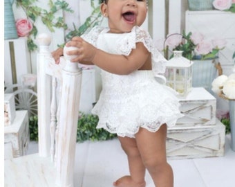 white infant outfit