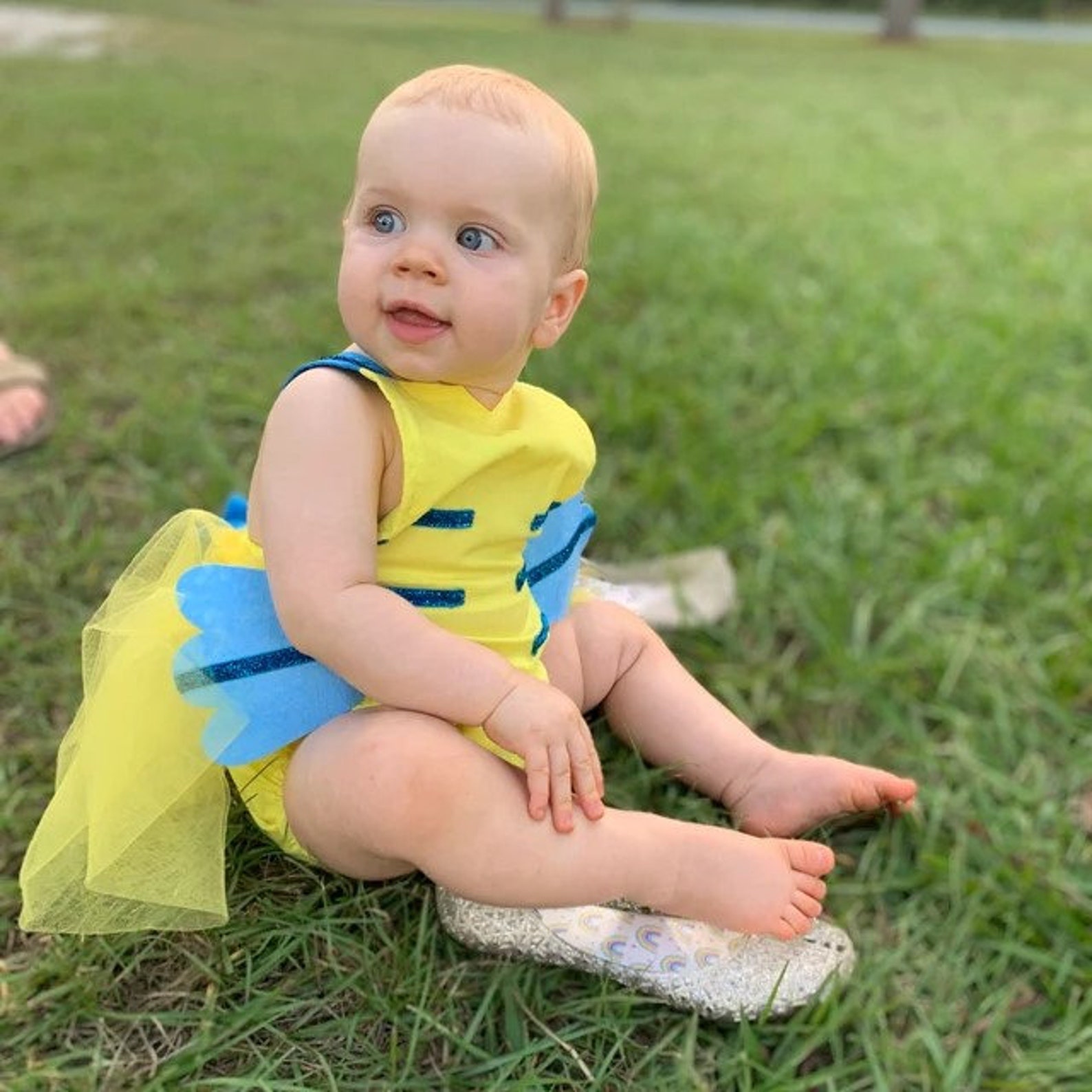 Flounder Tutu Romper Costume Jumpsuit Sunsuit Dress Little Etsy