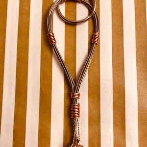 Recycled Guitar string key rings