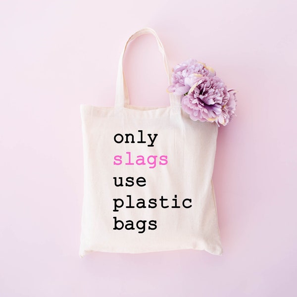 Only Slag Use Plastic Bags Etsy