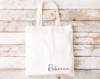 Personalized Name Tote Bag, Bridesmaid Gift Bags, Custom With Your Name, Maid Of Honour Travel Tote, Shoulder Shopping Bag, Messenger Bag