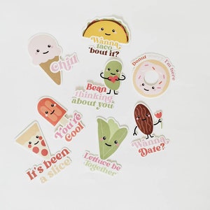 Positive Affirmations Kawaii Food  Aesthetic Stickers, Colourful Bullet Journal Stickers, Junk Journal Planner Accessories, Stationary