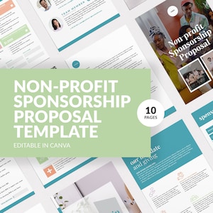 Non-profit Event Sponsorship Fundraising Package | Event sponsorship template | Corporate sponsor package | Donation Sponsorship Levels