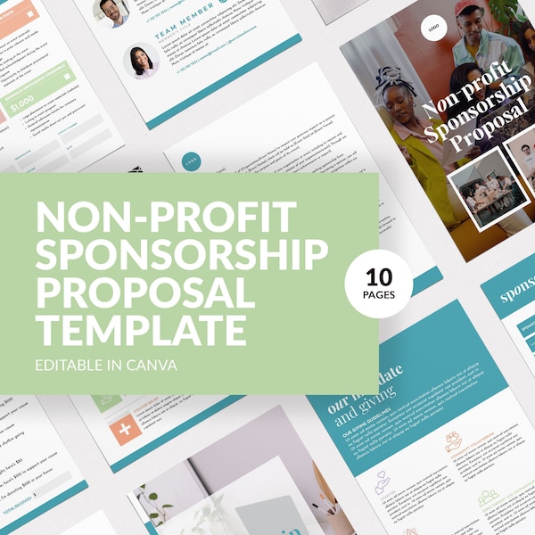 Non-profit Event Sponsorship Fundraising Package | Event sponsorship template | Corporate sponsor package | Donation Sponsorship Levels