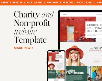 Wix-Editor-Website-Vorlage: Farbenfrohes Design für Wohltätigkeitsorganisationen und gemeinnützige Organisationen