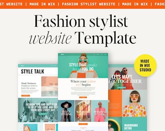 Website-Vorlage für Wix Studio: Mode-Stylist, Image-Berater