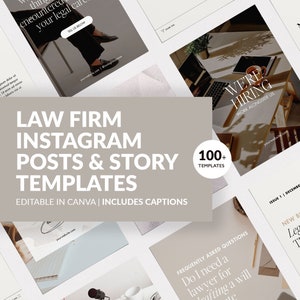 LAW FIRM marketing templates | lawyer instagram marketing | attorney marketing | law office social media | legal aid posts | legal instagram
