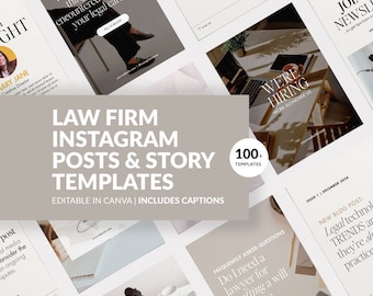 LAW FIRM marketing templates | lawyer instagram marketing | attorney marketing | law office social media | legal aid posts | legal instagram