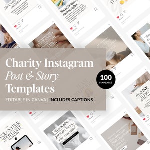 Charity Instagram Templates | Non-profit social media templates | Fundraising & Charity Instagram Templates | Activist Instagram Story