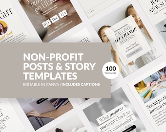 Charity Instagram Templates | Non-profit social media templates | Fundraising & Charity Instagram Templates | Activist Instagram Story