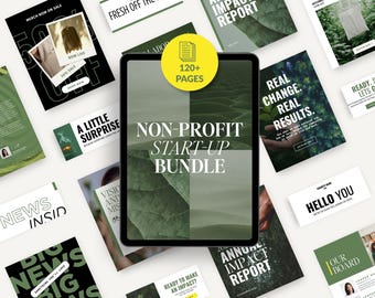 Non-Profit-Jahrestag, Patenschaftsvorschlag und Instagram-Posts und Story-Vorlagenbundle | Charity-Vorlagen | Magazin für Spendensammlung