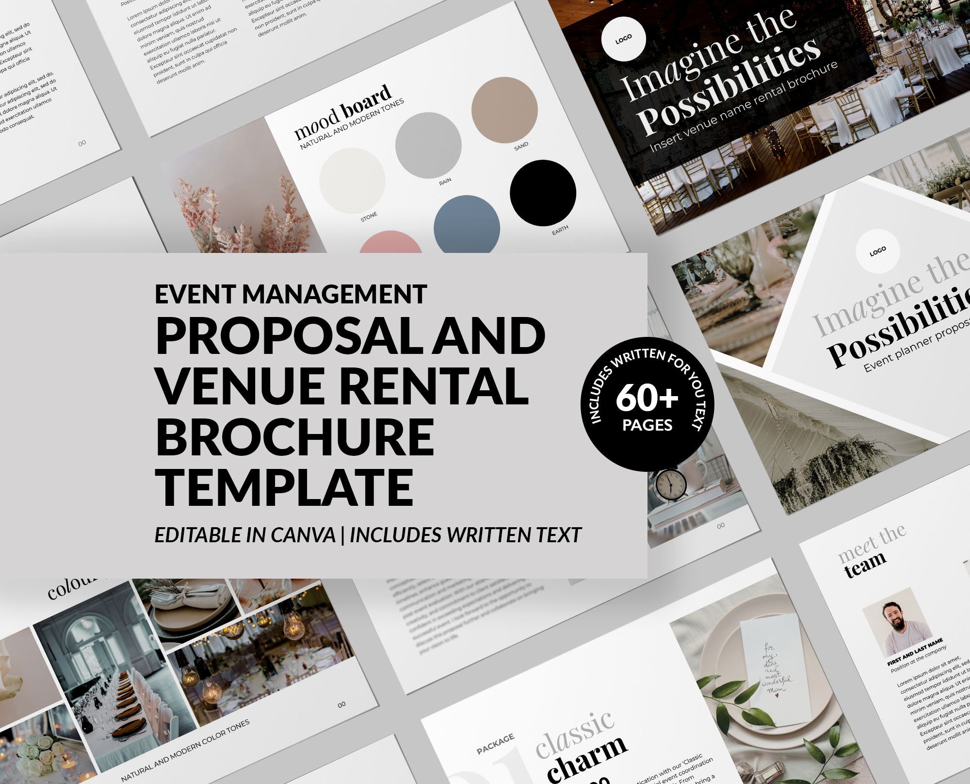 Event Proposal and Venue Rental Guide Template | Event Management | Wedding Venue | Event planner | Event coordinator | Venue rental