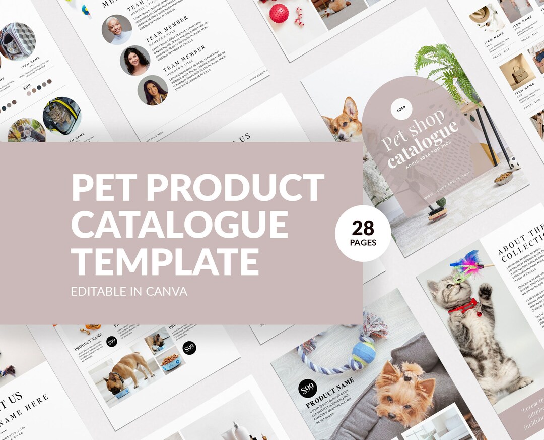 Pet Care Line Sheet Pet Care Guide Pet Product Catalogue Template