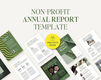 Non-Profit-Jahresprozess Canva-Vorlage | Charity Vorlage | Vorlage für den Jahresrückblick | not-for-Profit-Broschüre | Magazin für Spendensammlung