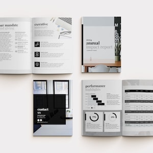 Non-profit annual report, sponsorship proposal and Instagram posts and story template bundle | Charity templates | Fundraising magazine image 3