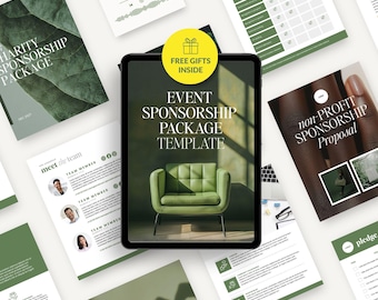 Event Patenschaft Paket Template: Canva Design (8.5 x 11 in)