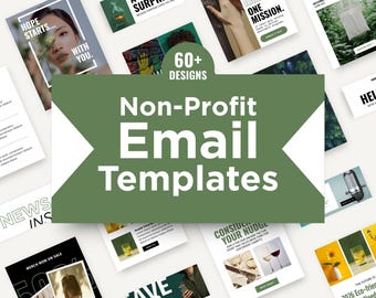 Grün Non-Profit oder Wohltätigkeits-E-Mail-Newsletter Canva Vorlagen für eine Spendensammlung