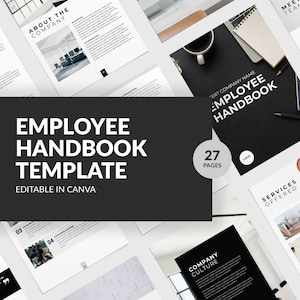 Employee Handbook | Onboarding Welcome Packet | Human Resource Handbook | New Staff Manual | Business Policy | Small business resource | HR