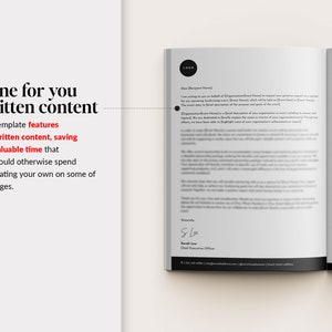 May include: A magazine page featuring a letter requesting support for an event. The letter is addressed to "Dear [Recipient Name]" and includes the organisation name, event name, and the date and time of the event. The page also features a photograph of a woman with a diverse background, smiling and looking at the camera.