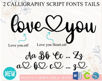Romantic cursive fonts