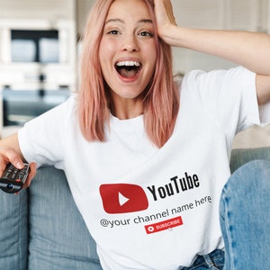 Custom Brand Promotion Shirt, YouTube Shirt, Custom Print Shirt, Market your brand