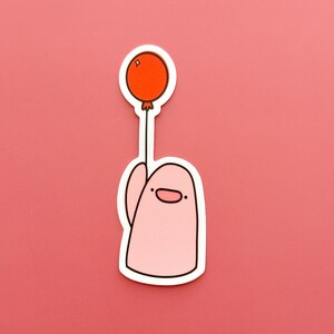 Balloon Nugget Sticker 3 Inch  Stickers Collectible Vinyl Sticker For Laptop Or Water Bottle
