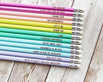 Positive Pencils Etsy