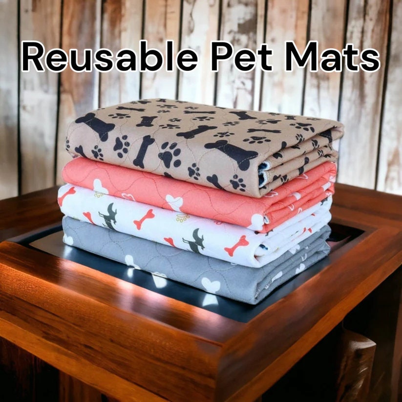 Waterproof Bed Pad/Mat, 34'' x 52'', 2 Pack, Incontinence, Reusable Wa