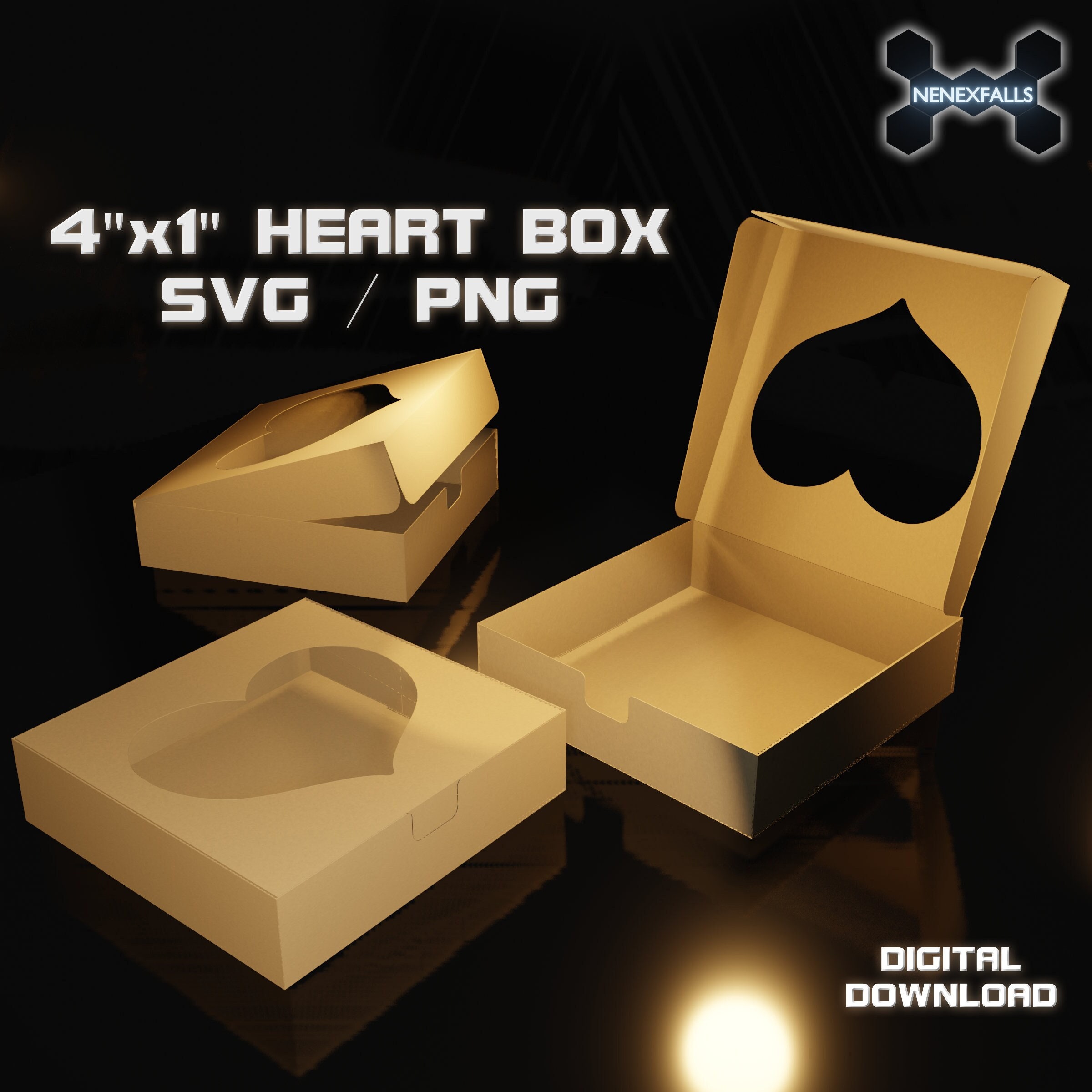 10 small boxes, heart-shaped, in cardboard, with lid, 8.5x7.5cm x Height.  5cm, to decorate