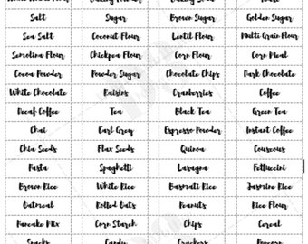 Minimalist Pantry Labels 80 | Pantry Labels | Pantry Organization | Modern Design | Easy to Print | Digital Download |Avery Label Compatible