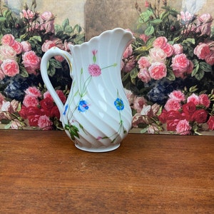 French Country Shabby Chic Haviland Limoges Florence Pitcher, Jug French Farmhouse Kitchen, French China