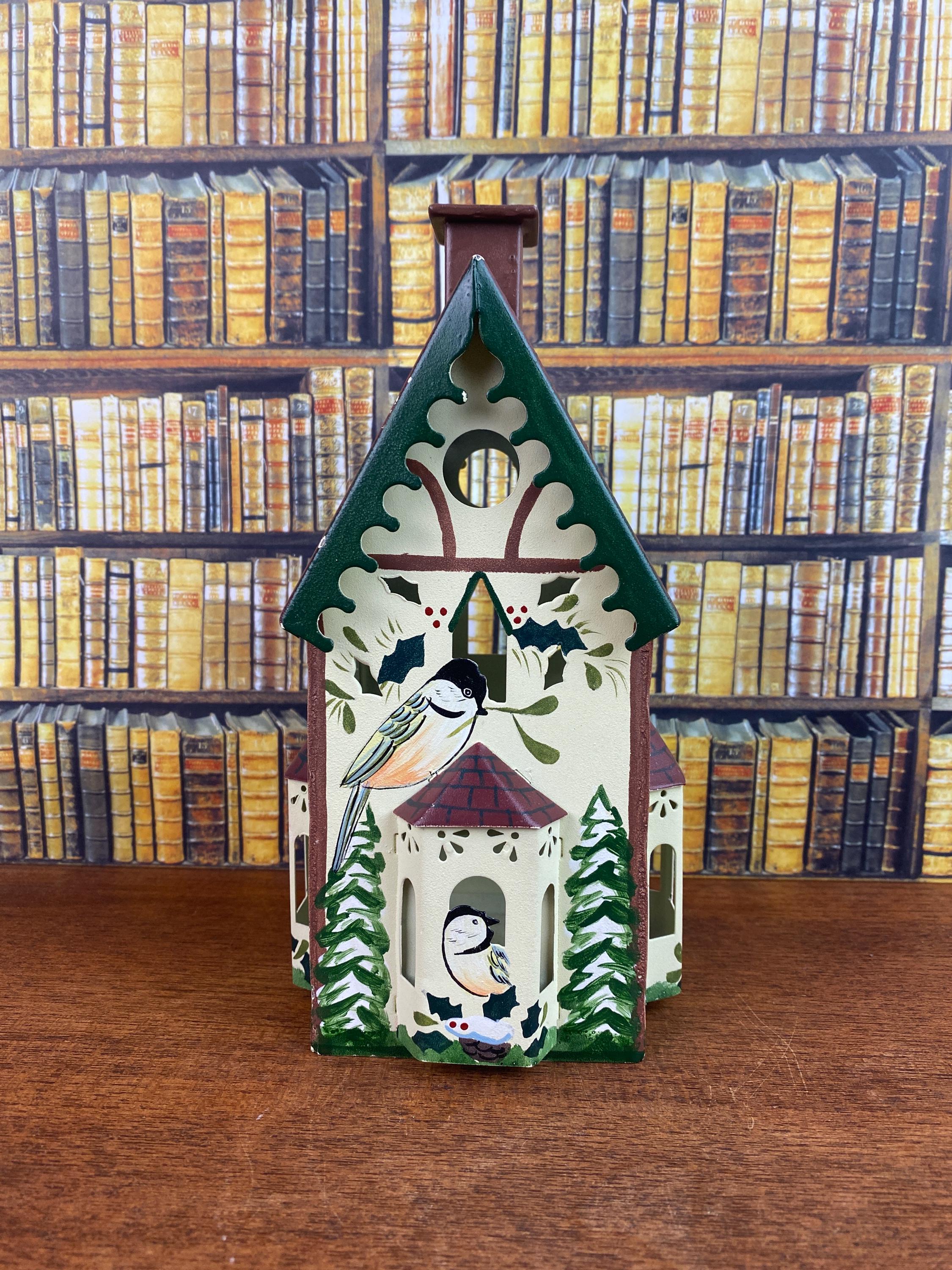 Vintage Lenox Birdhouse Candle Holder