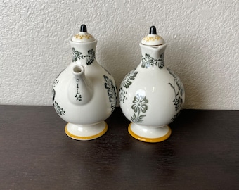 Anthropologie olie- en azijn-cruetset met paisley, decor Anthropologie