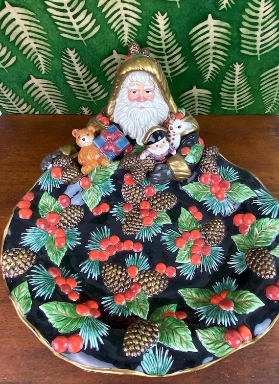 LENOX & FITZ AND FLOYDクリスマス　プレート　小鉢　サンタ Lenoxクリスマスプレート LENOX & FITZ AND FLOYDクリスマス プレート