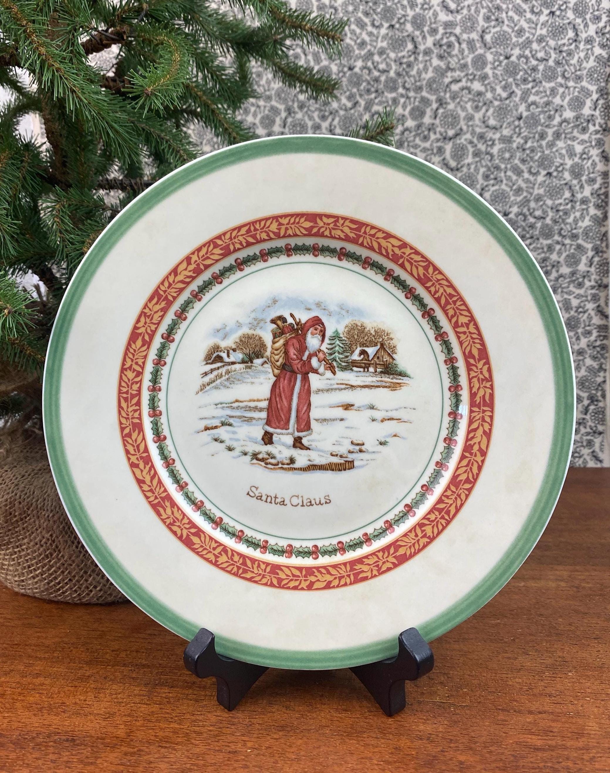 ビレロイ&ボッホ サンタクロース　プレート ビレロイ＆ボッホ サンタプレート：クリスマスの思い出 冬の風景 8.5