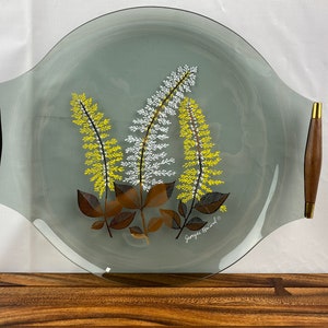 Vintage glazen dienblad Georges Briard: modern varendecor uit het midden van de eeuw