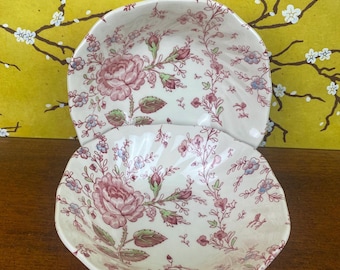 Set of 4 Tiffany and Co. Mrs. Delanys Flowers Dessert Plates