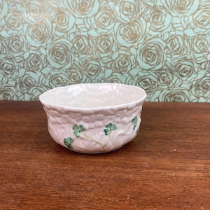 Irish Belleek Shamrock Millennium 2000 Bowl