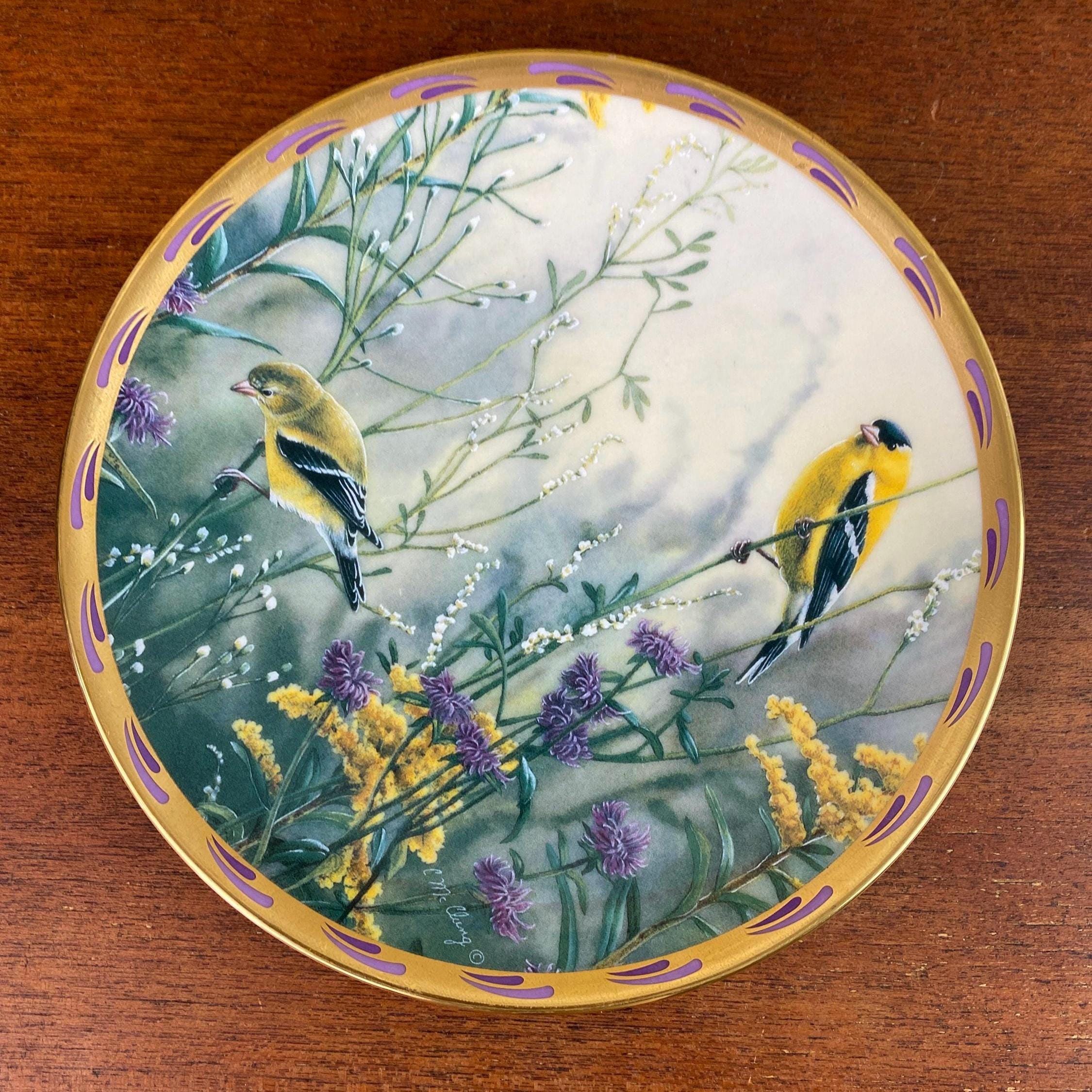 Lenox Stocking Splendor Vintage Lenox Golden Splendor Bird Plate: 24K Gold Trim, Nature's ...