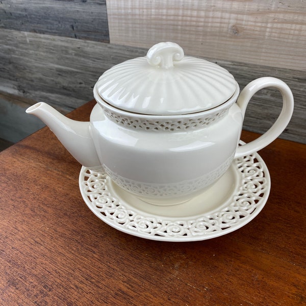 Lace Teapot Etsy