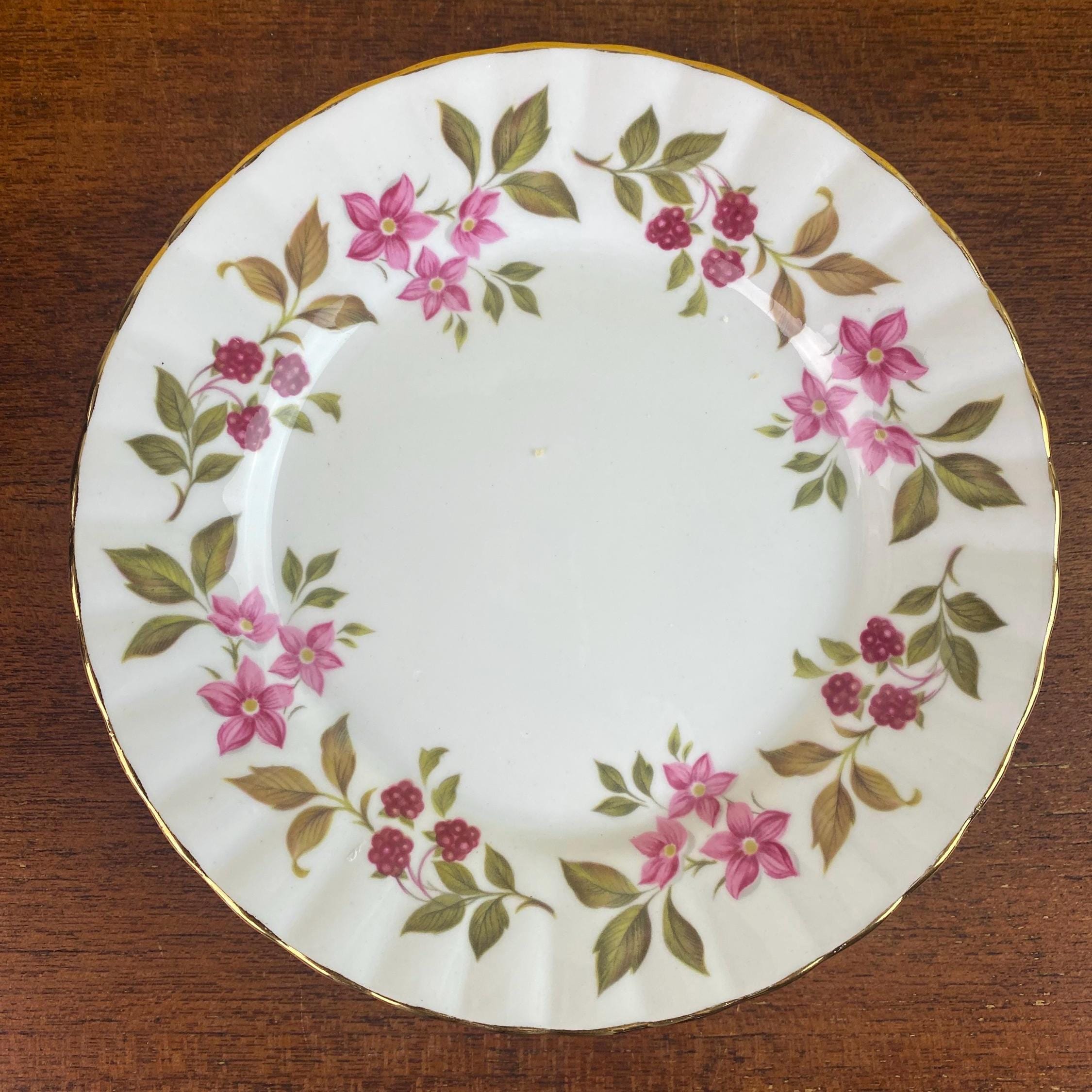 Vintage Royal Stafford Fragrance Bone China Tea Plate - Made in