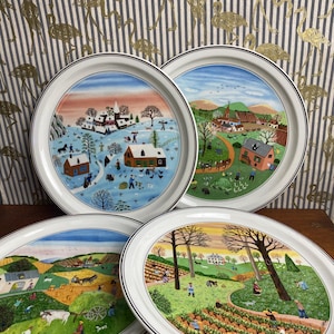 Villeroy & Boch Four Seasons Wall Plates: Naïf Art by Gerard