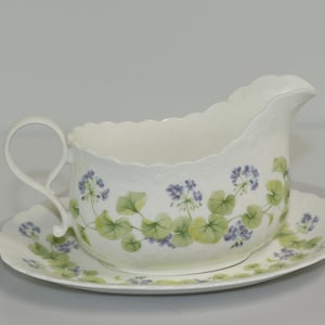 Vintage Blossom Circle by Mikasa Bone China Gravy Boat, Free Shipping